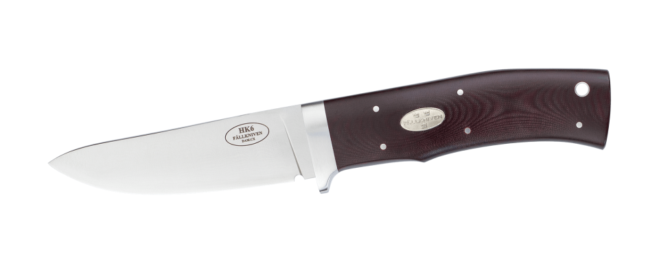 HK6cxLmm - Cowry X damaststål (Maroon Micarta)