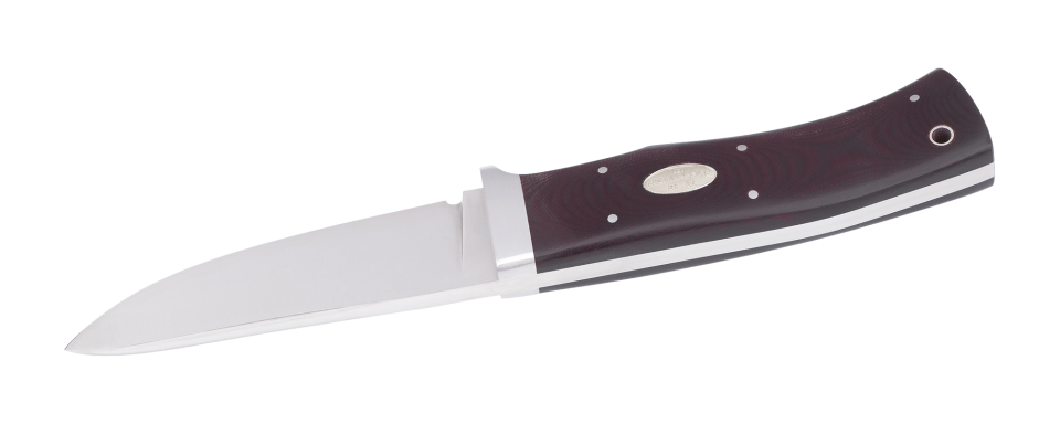 HK6cxLmm - Cowry X damaststål (Maroon Micarta) - Bild 3